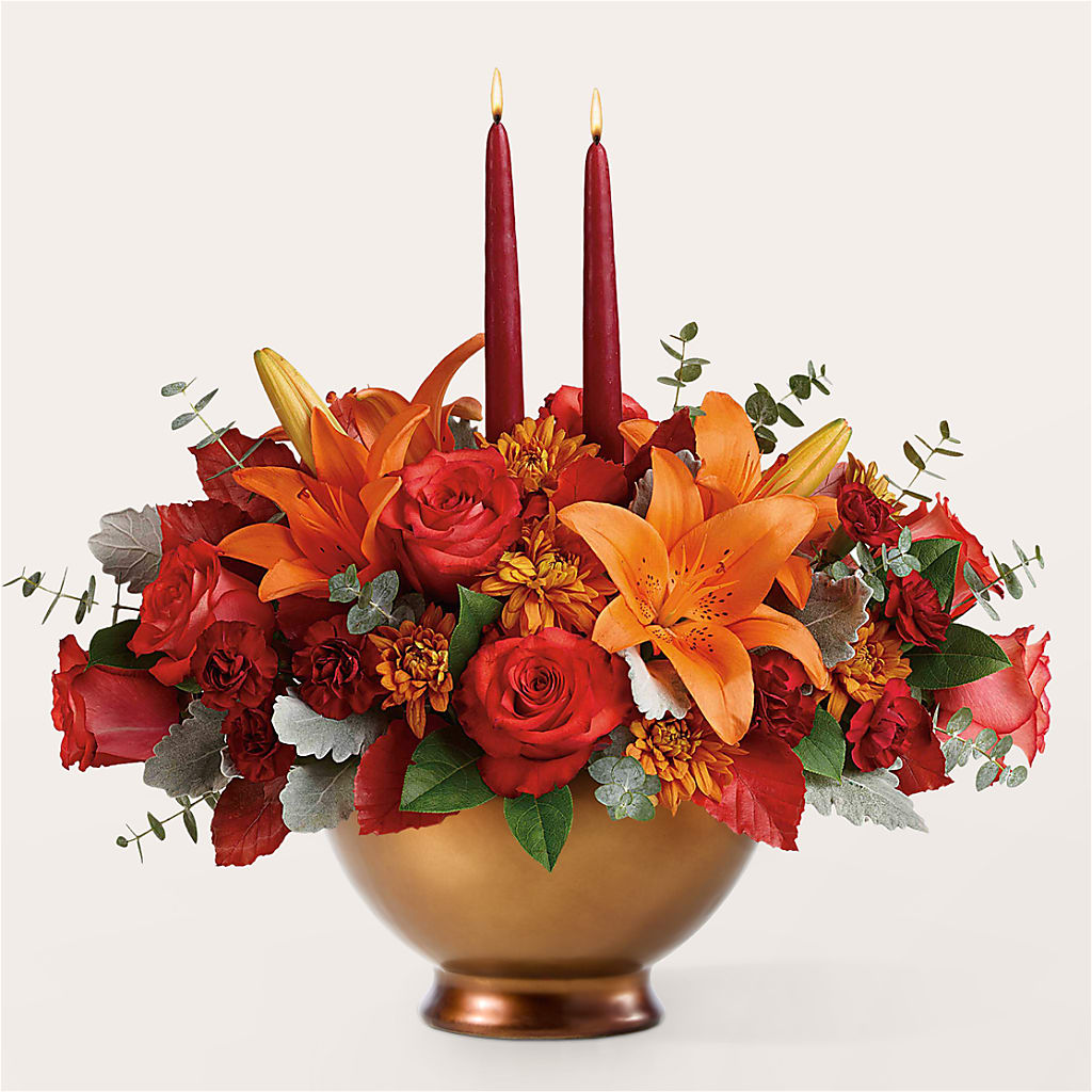 Fruits of Fall Centerpiece –  Guilles Flowers Santa Clara, San Jose CA