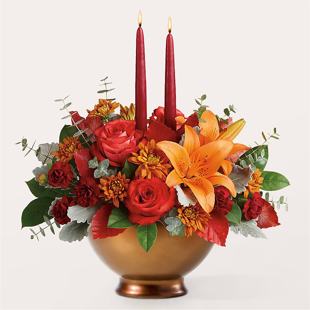 Fruits of Fall Centerpiece –  Guilles Flowers Santa Clara, San Jose CA