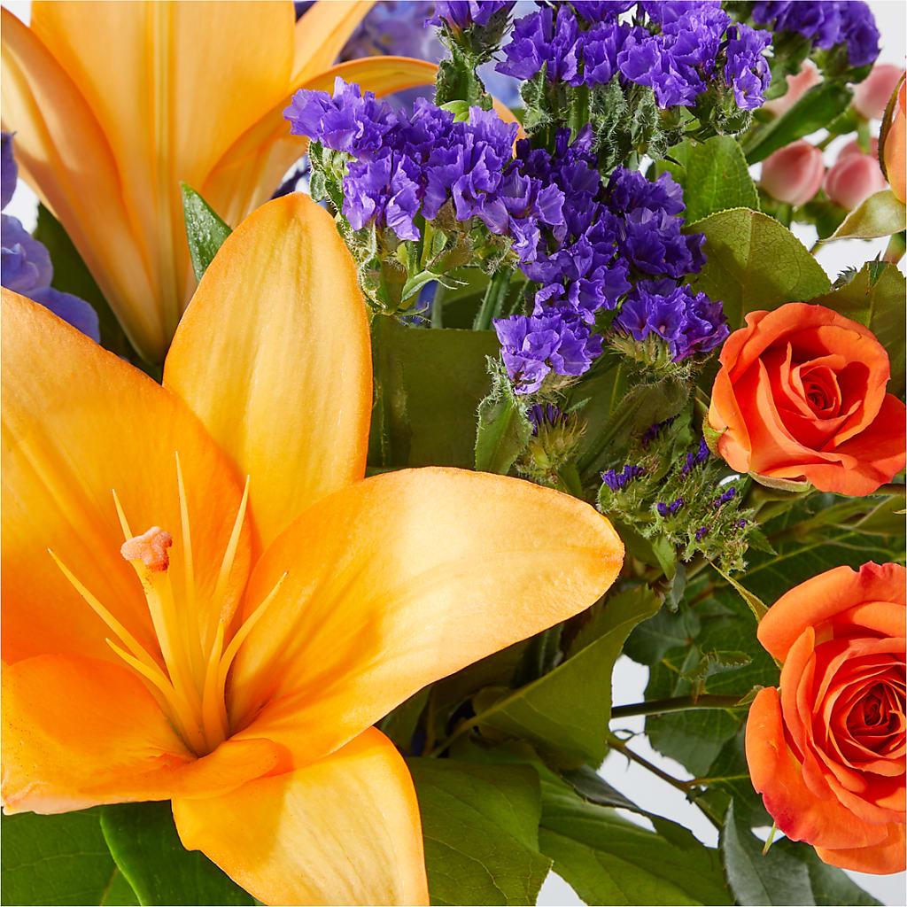 Radiant Citrus Bouquet –  Guilles Flowers Santa Clara, San Jose CA