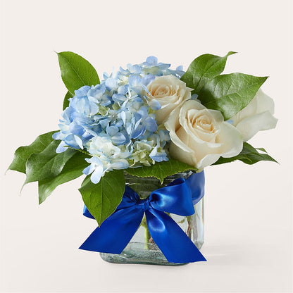 Sky Blue Delight Bouquet –  Guilles Flowers Santa Clara, San Jose CA
