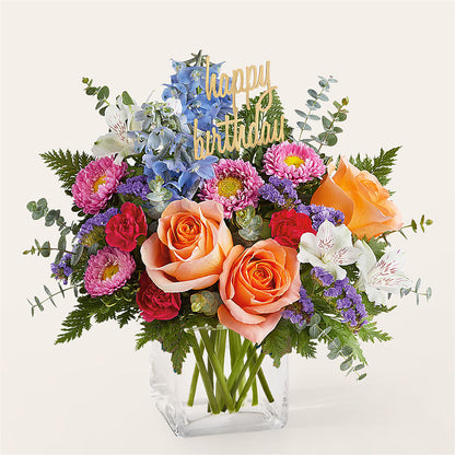 Birthday Bash Bouquet –  Guilles Flowers Santa Clara, San Jose CA