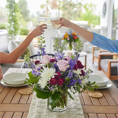 Violet Frost Bouquet –  Guilles Flowers Santa Clara, San Jose CA