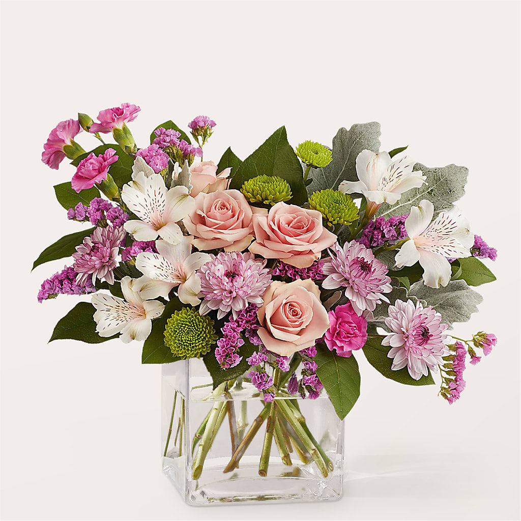 Pink Suede Bouquet –  Guilles Flowers Santa Clara, San Jose CA