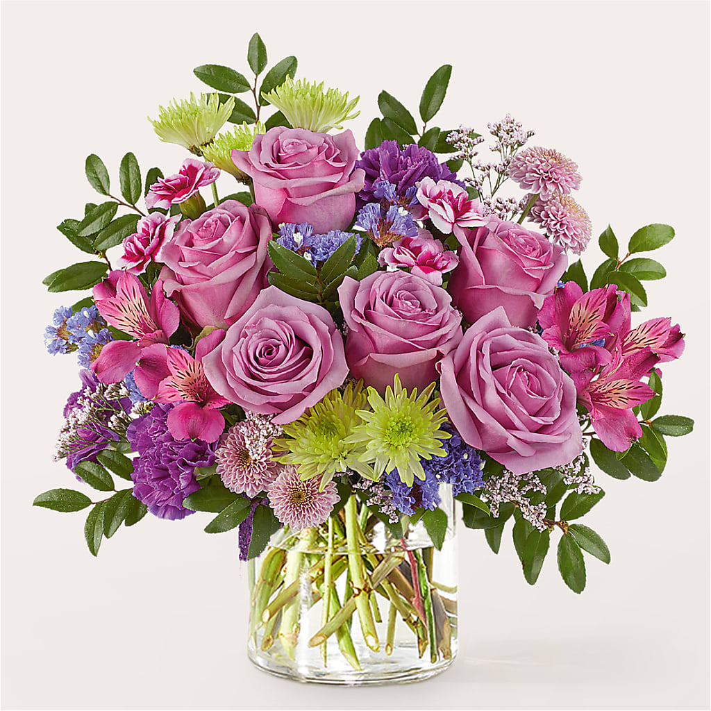 Glass Half Full Bouquet –  Guilles Flowers Santa Clara, San Jose CA