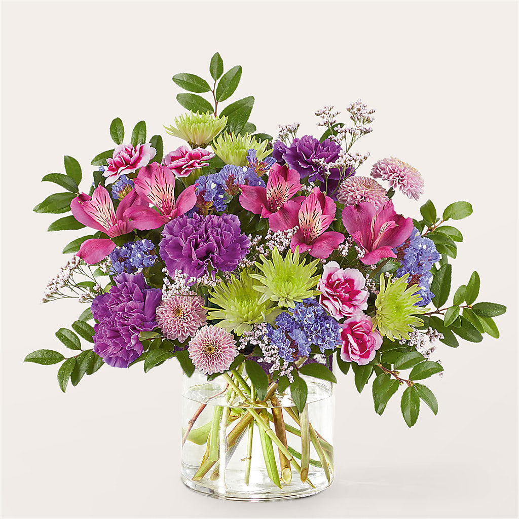 Glass Half Full Bouquet –  Guilles Flowers Santa Clara, San Jose CA