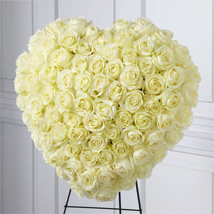 Elegant Remembrance Standing Heart –  Guilles Flowers Santa Clara, San Jose CA