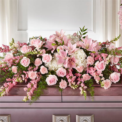 Life & Remembrance Casket Spray –  Guilles Flowers Santa Clara, San Jose CA
