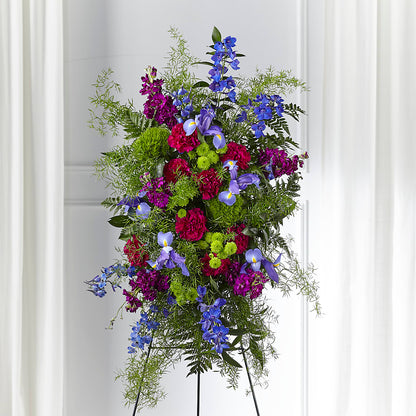 Heavenly Skies Standing Spray –  Guilles Flowers Santa Clara, San Jose CA