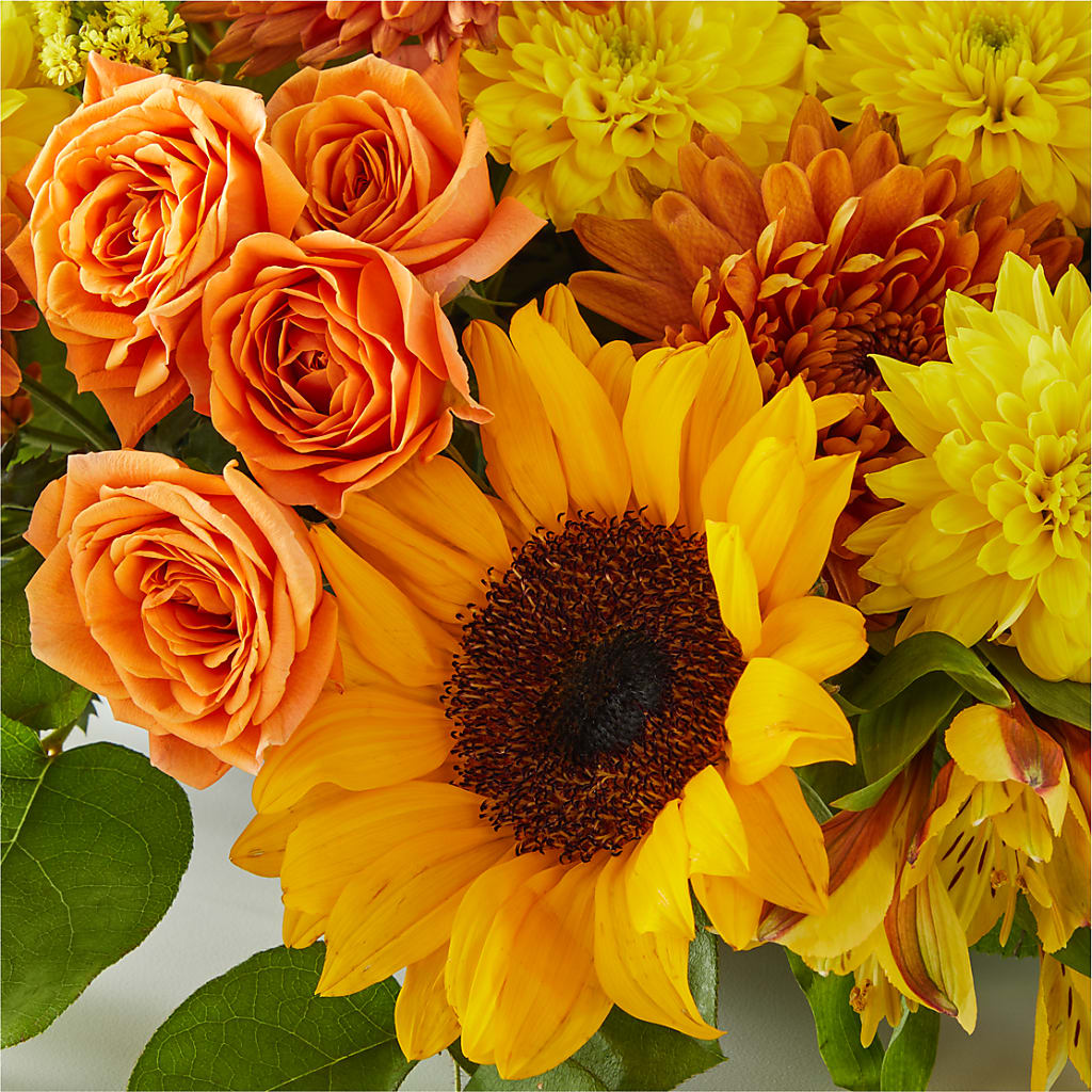 Autumn Harmony Centerpiece –  Guilles Flowers Santa Clara, San Jose CA