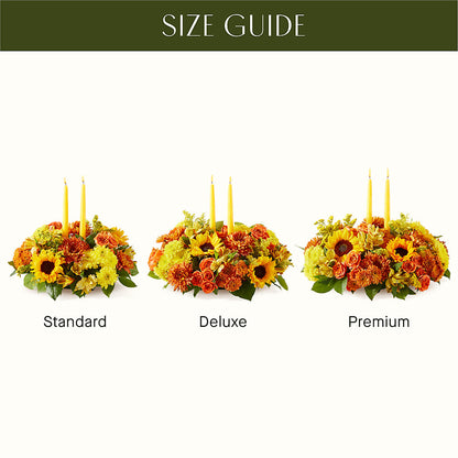 Autumn Harmony Centerpiece –  Guilles Flowers Santa Clara, San Jose CA