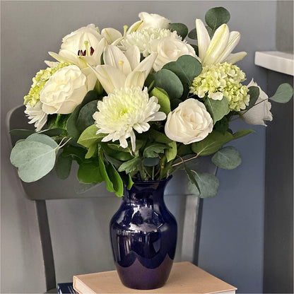 Snowy Dreams Bouquet –  Guilles Flowers Santa Clara, San Jose CA