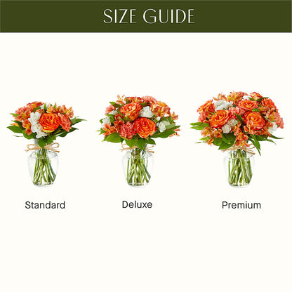 Apricot Glow Bouquet –  Guilles Flowers Santa Clara, San Jose CA