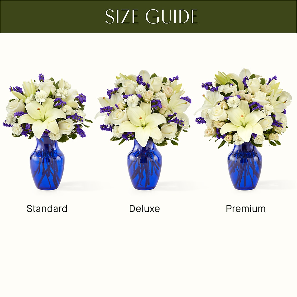 Sapphire Rush Bouquet –  Guilles Flowers Santa Clara, San Jose CA