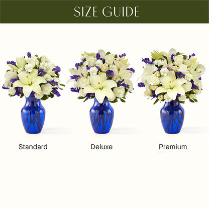 Sapphire Rush Bouquet –  Guilles Flowers Santa Clara, San Jose CA