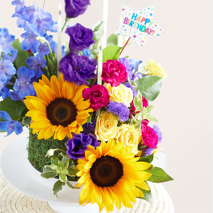 Star of the Day Floral Cake –  Guilles Flowers Santa Clara, San Jose CA