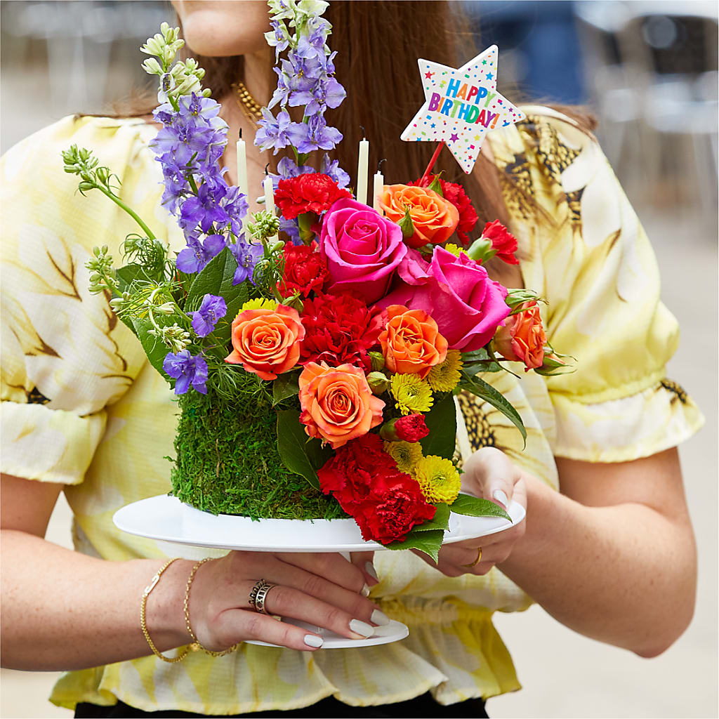 Best Year Yet Floral Cake –  Guilles Flowers Santa Clara, San Jose CA