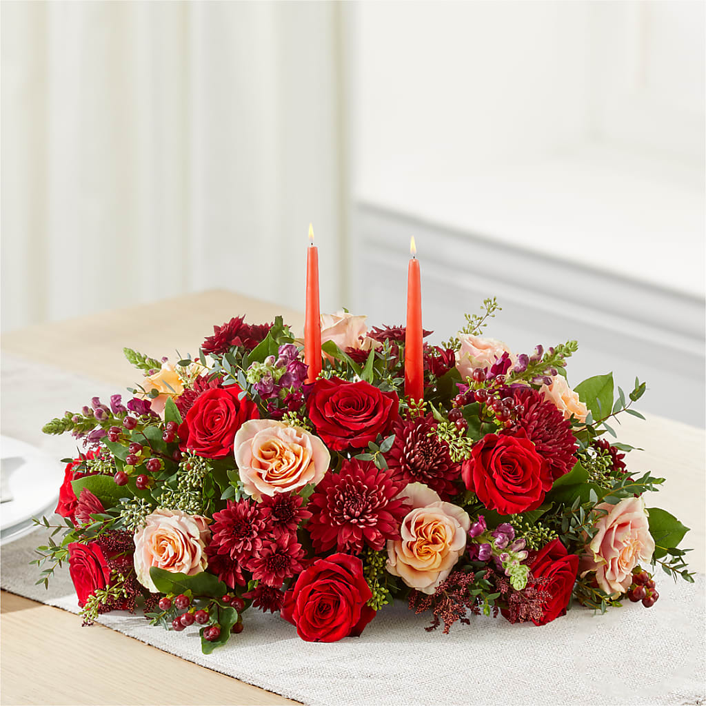 Most Thankful Centerpiece –  Guilles Flowers Santa Clara, San Jose CA