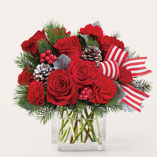 Baking Spirits Bright Bouquet –  Guilles Flowers Santa Clara, San Jose CA