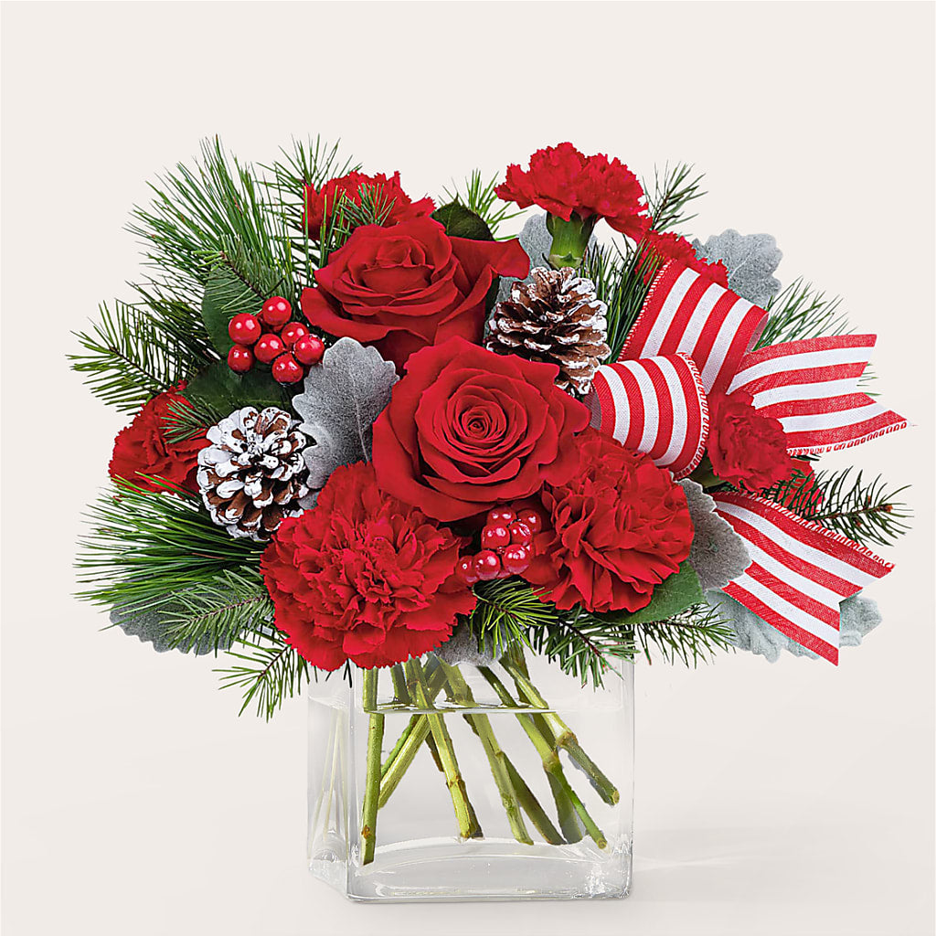Baking Spirits Bright Bouquet –  Guilles Flowers Santa Clara, San Jose CA