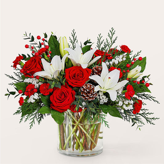 Best in Snow Bouquet –  Guilles Flowers Santa Clara, San Jose CA