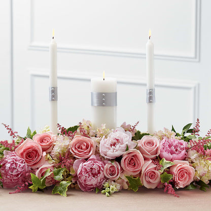 Worldwide Romance Unity Candle Arrangement –  Guilles Flowers Santa Clara, San Jose CA
