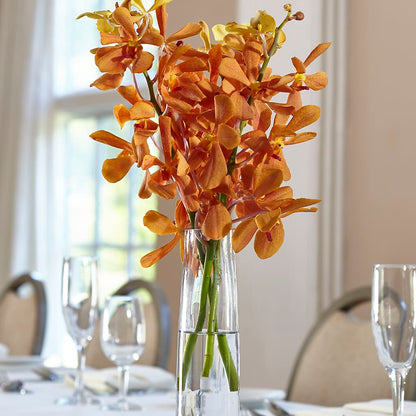 Orange Mokara Bud Vase –  Guilles Flowers Santa Clara, San Jose CA